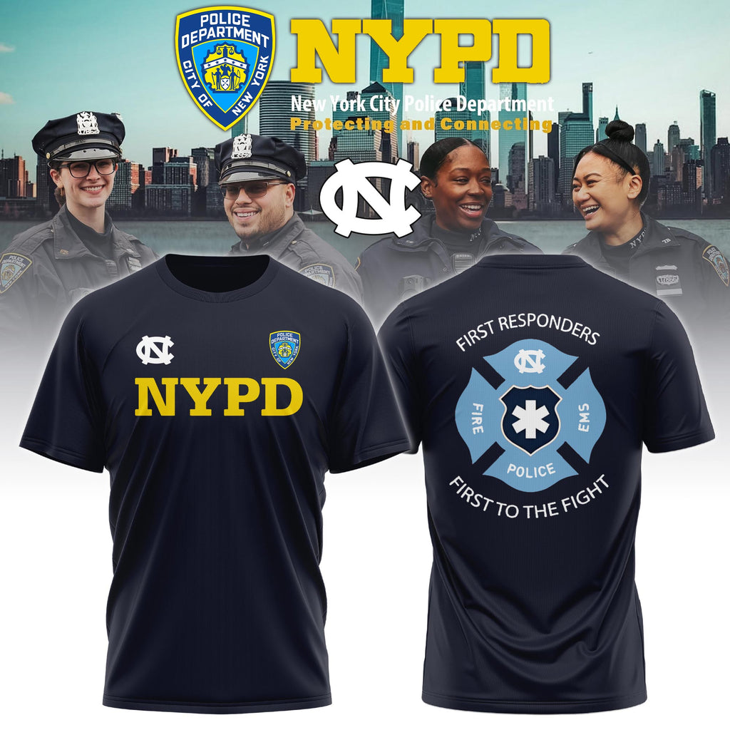 UNC x NYPD First Responders Tribute TShirt