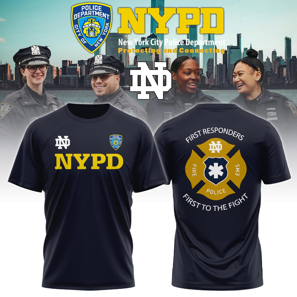 ND x NYPD First Responders Tribute TShirt