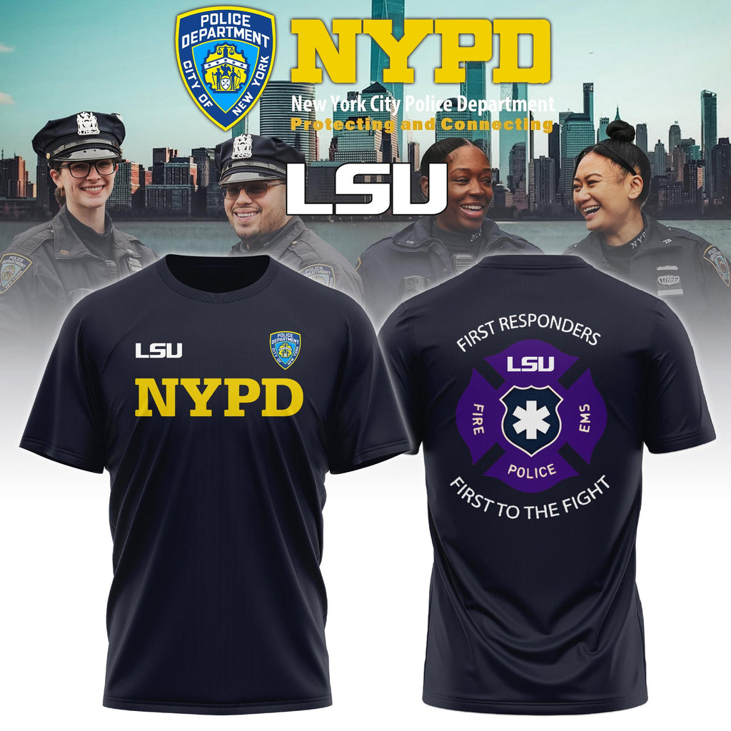 LSU x NYPD First Responders Tribute TShirt