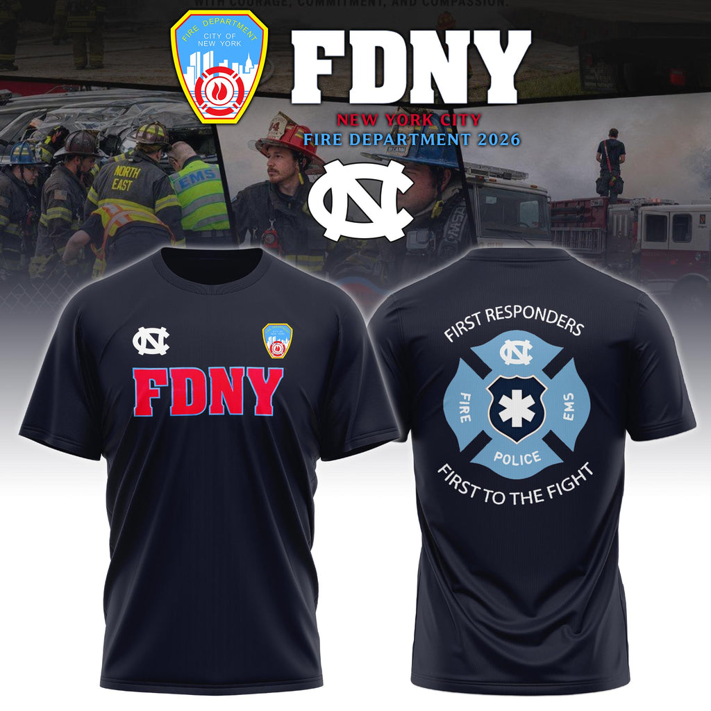UNC x FDNY First Responders Tribute TShirt