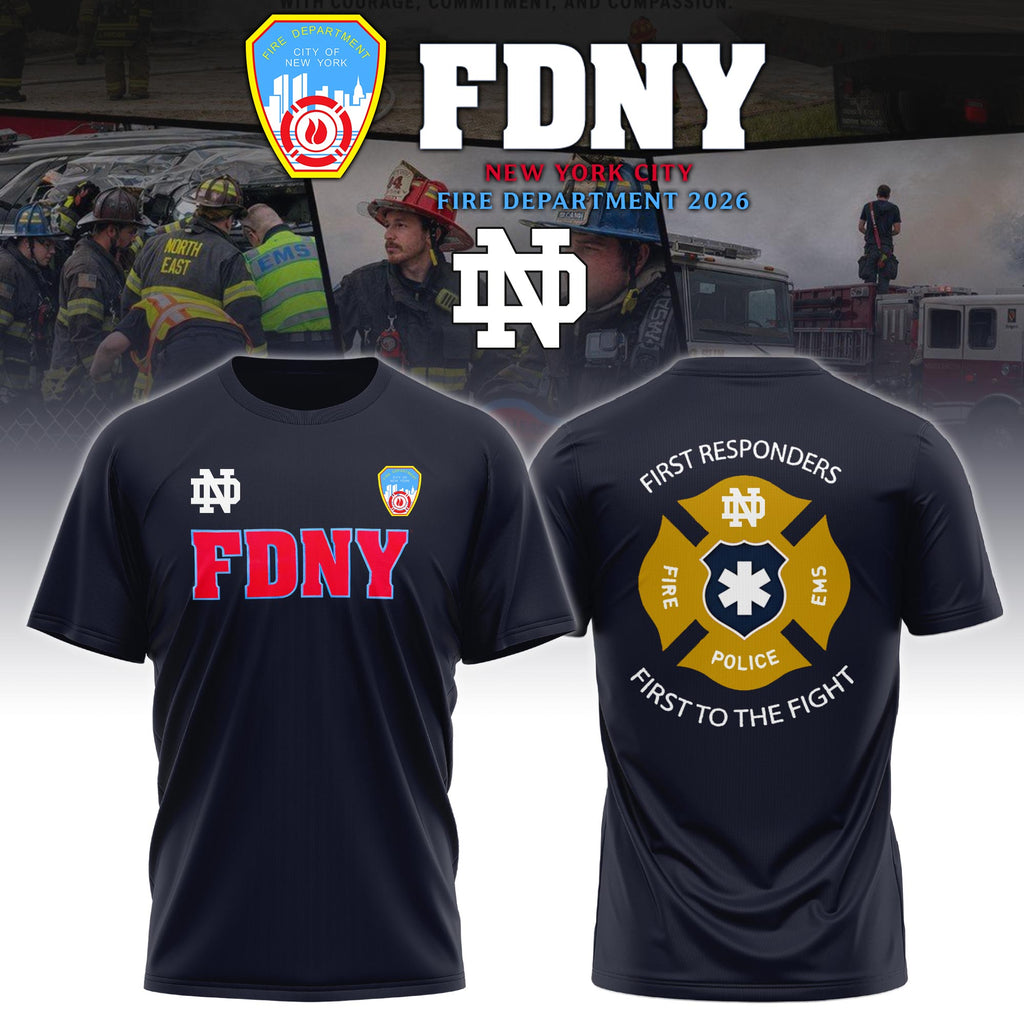ND x FDNY First Responders Tribute TShirt