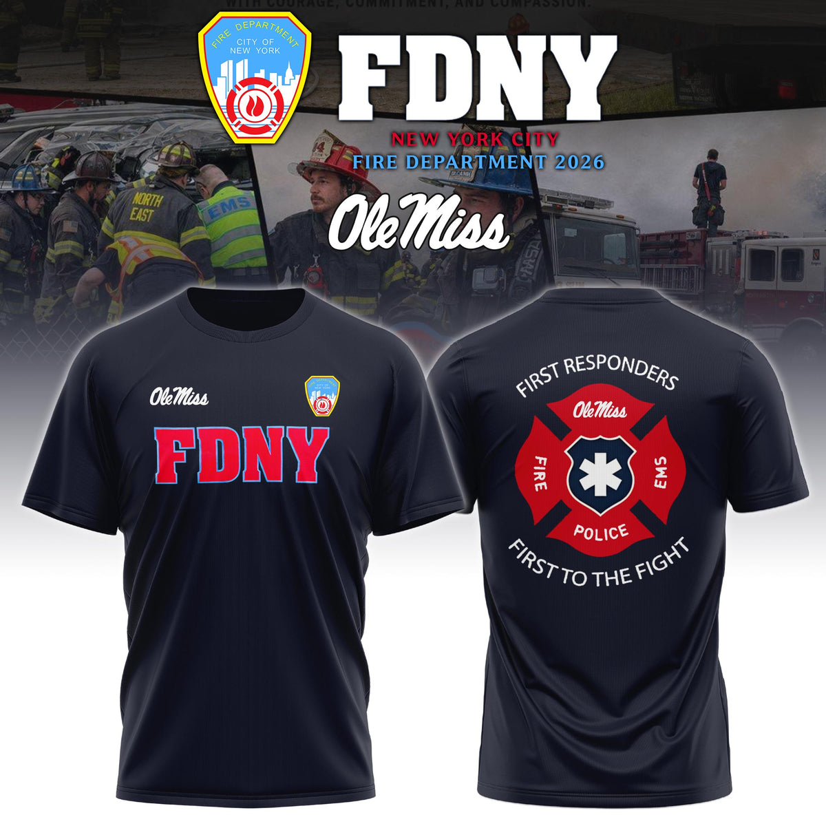 OLM x FDNY First Responders Tribute TShirt