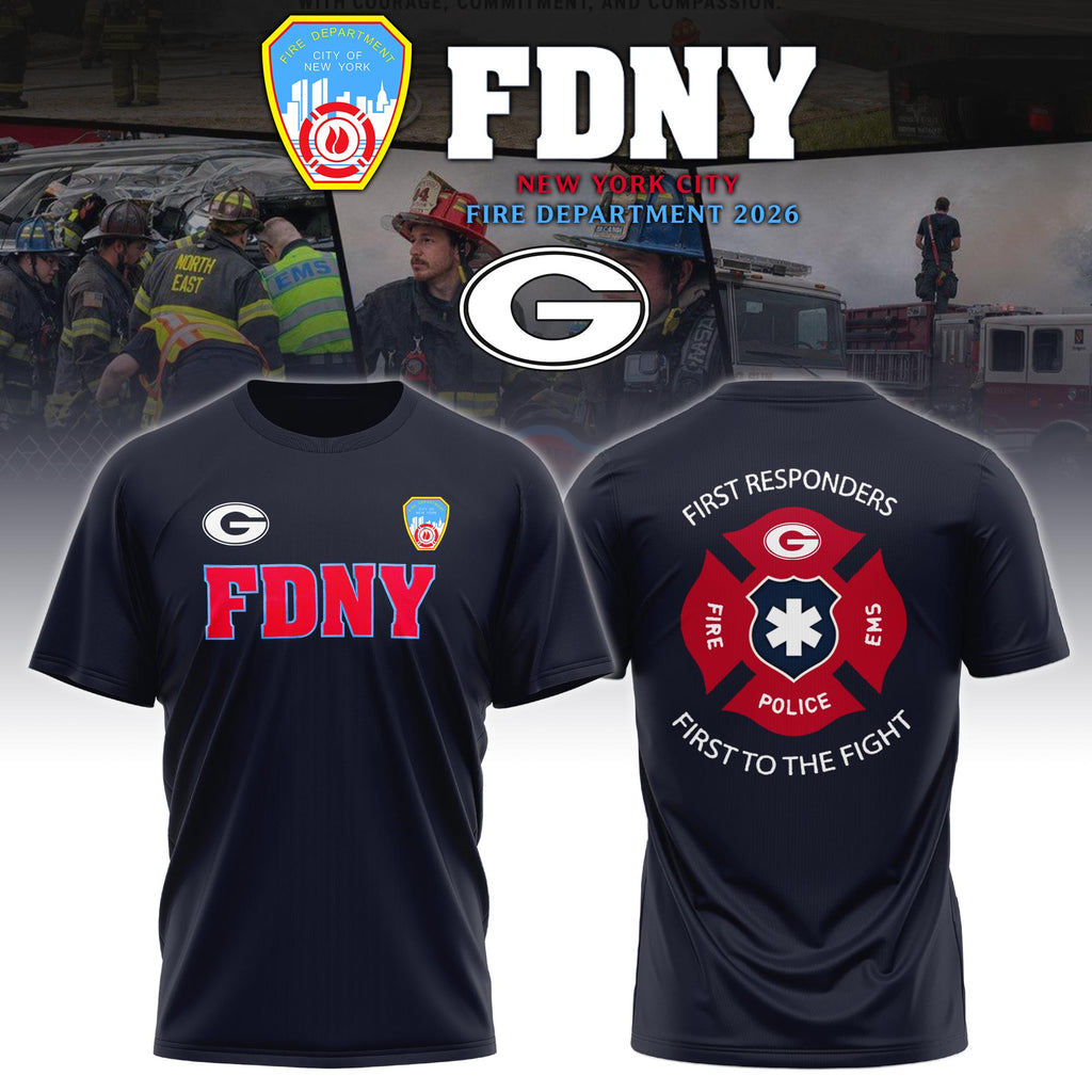 UGA x FDNY First Responders Tribute TShirt
