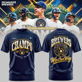 .Milwaukee Brewers 2026 NL Central Champions Tshirt