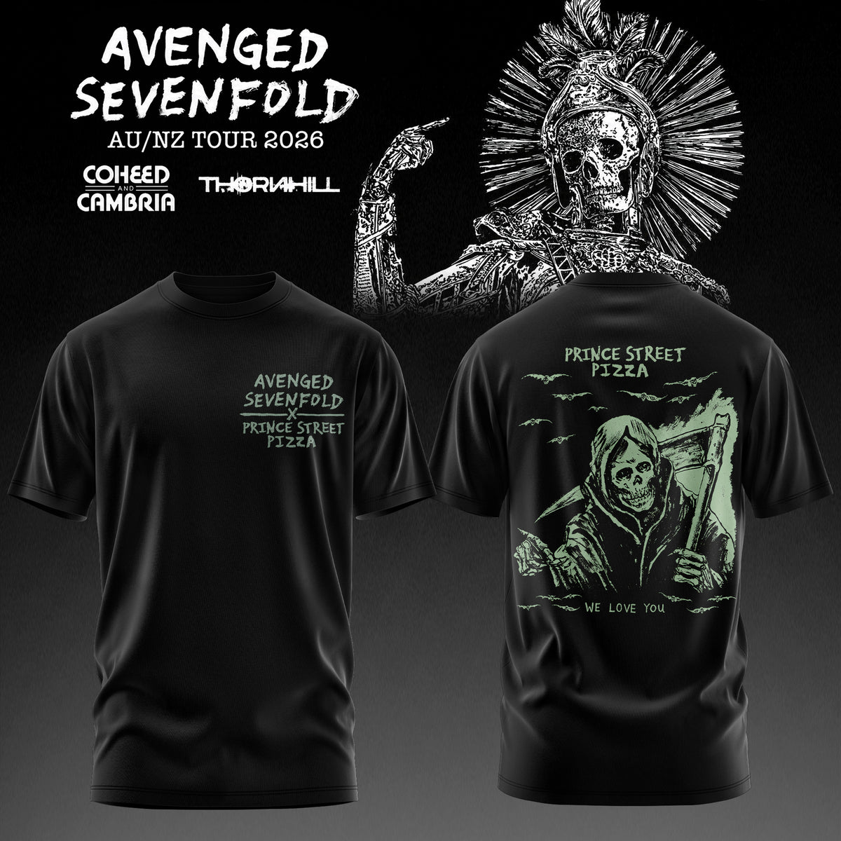 Avenged Sevenfold: AUS/NZ Tour 2026 Limited T-Shirt