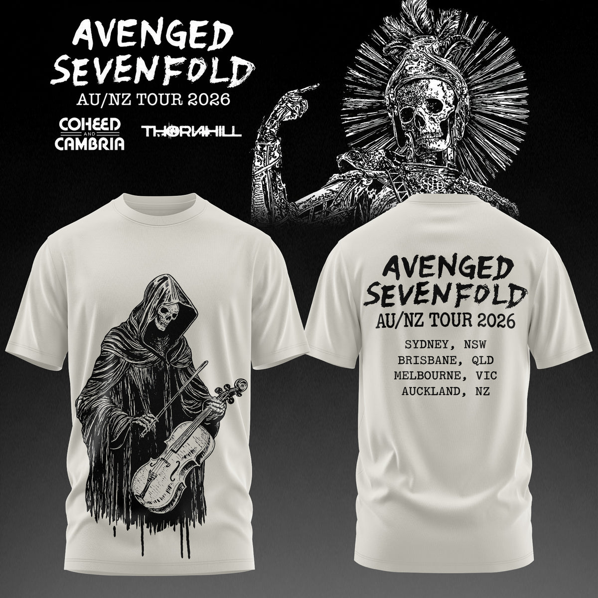 Avenged Sevenfold: AUS/NZ Tour 2026 Limited T-Shirt