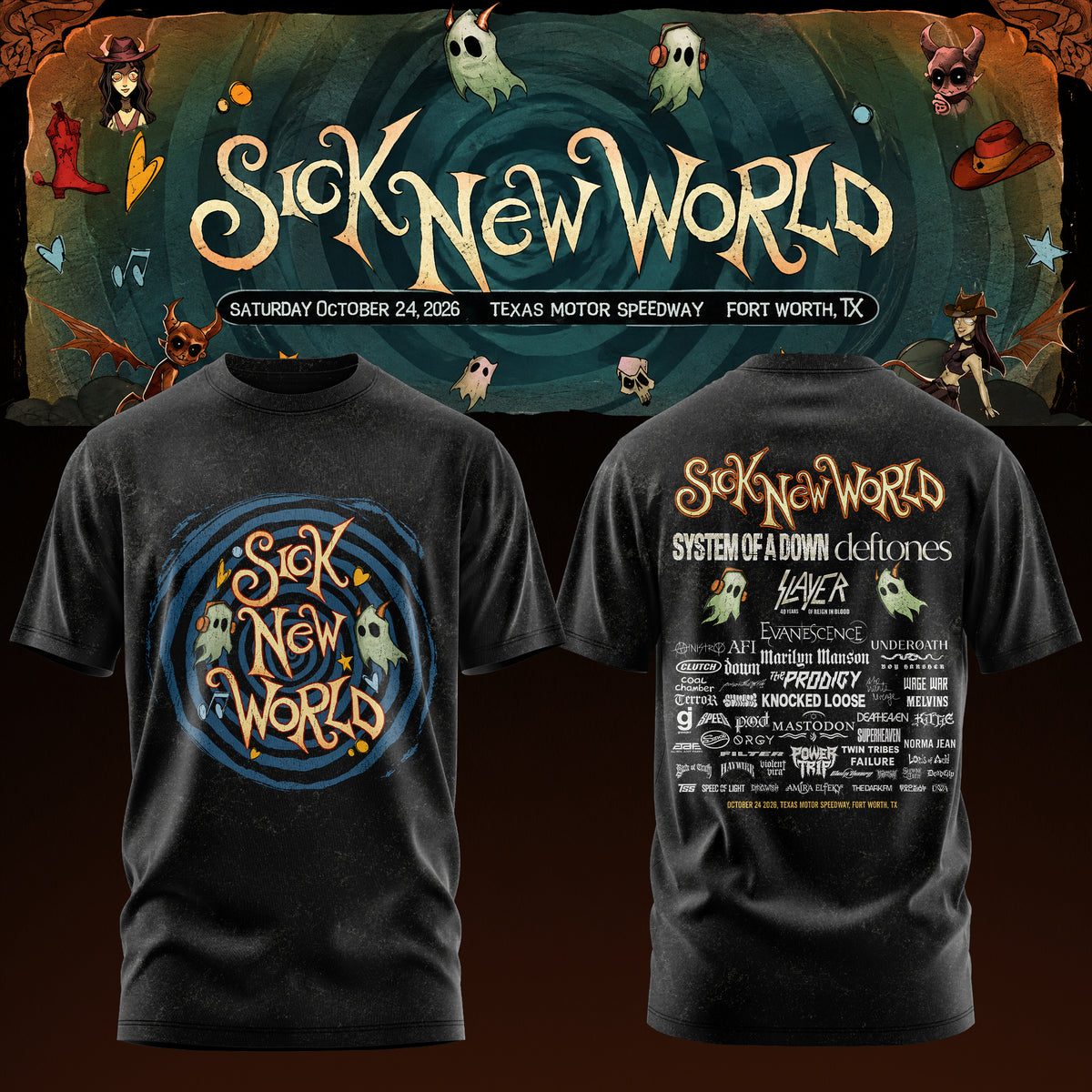 Sick New World Texas 2026 Limited T-Shirt