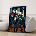 GNR Truist Park Atlanta Shirt Sept 19 Drive In Robot Graphic Poster