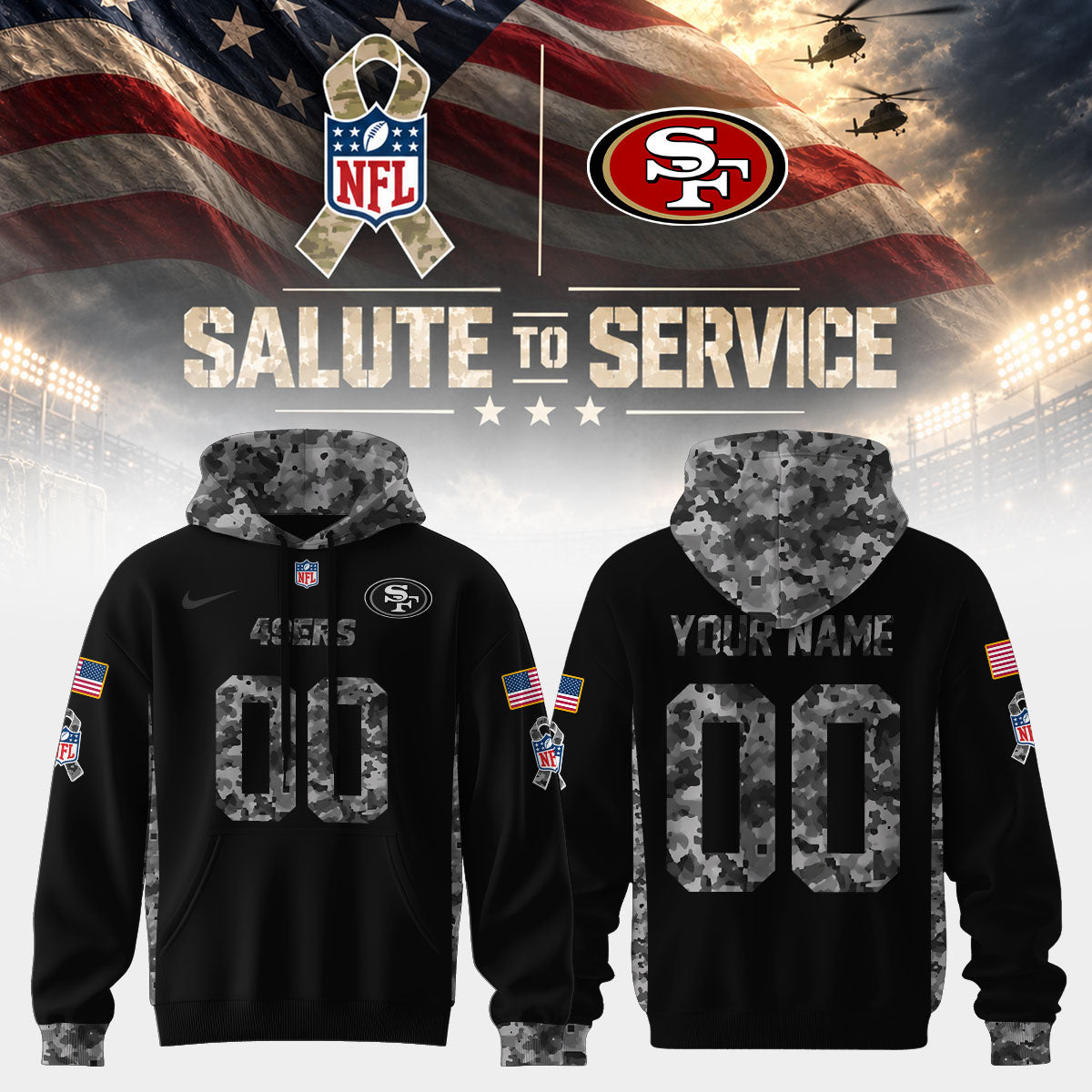 Football x Salute to Service Hoodie – All Teams Edition
