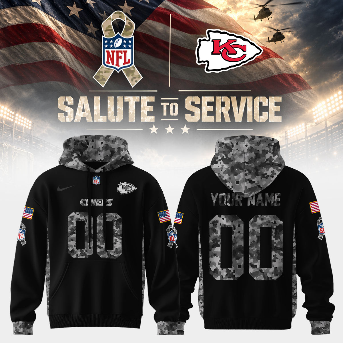 Football x Salute to Service Hoodie – All Teams Edition