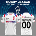 _England Rugby League World Cup 2026 Home Jersey (Custom number)