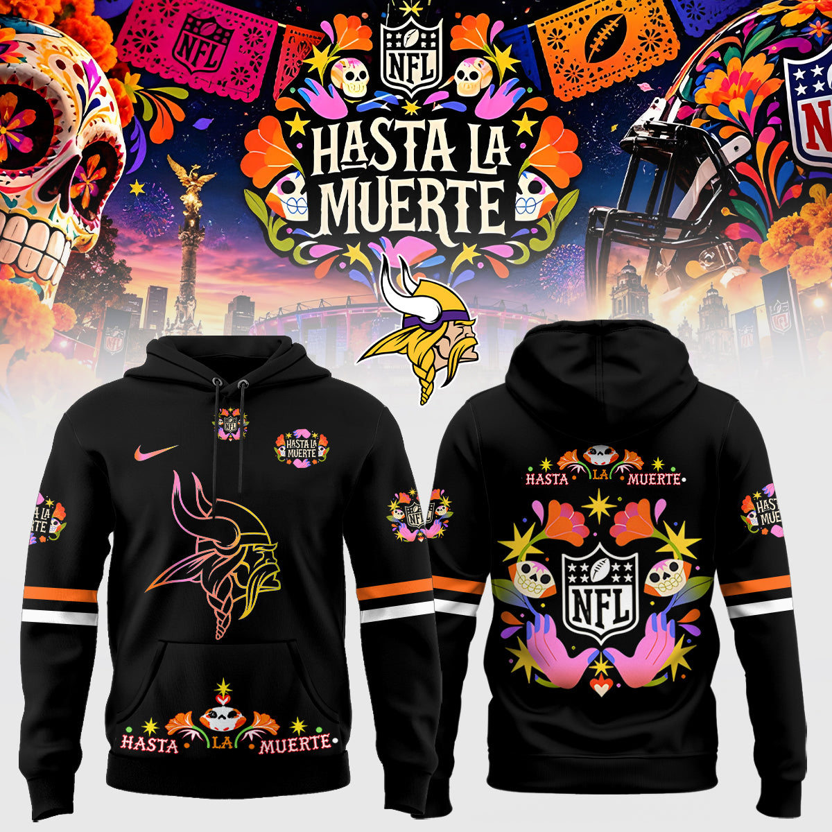 NFL Hasta la Muerte 2026 – Hoodie 1
