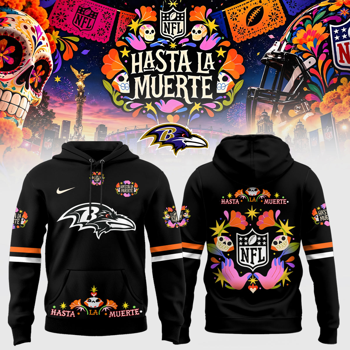 NFL Hasta la Muerte 2026 – Hoodie 2