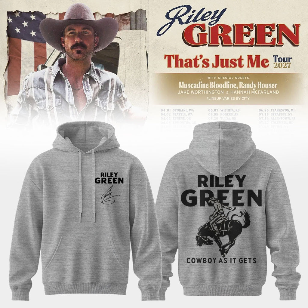 Riley Green That's Just Me Tour signed Hoodie