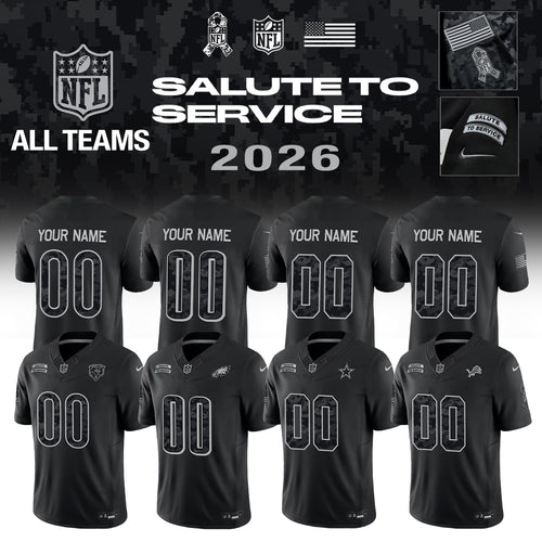 ...All Team NFL Salute To Service 2026 - Jersey (Custom Name &amp; Number)