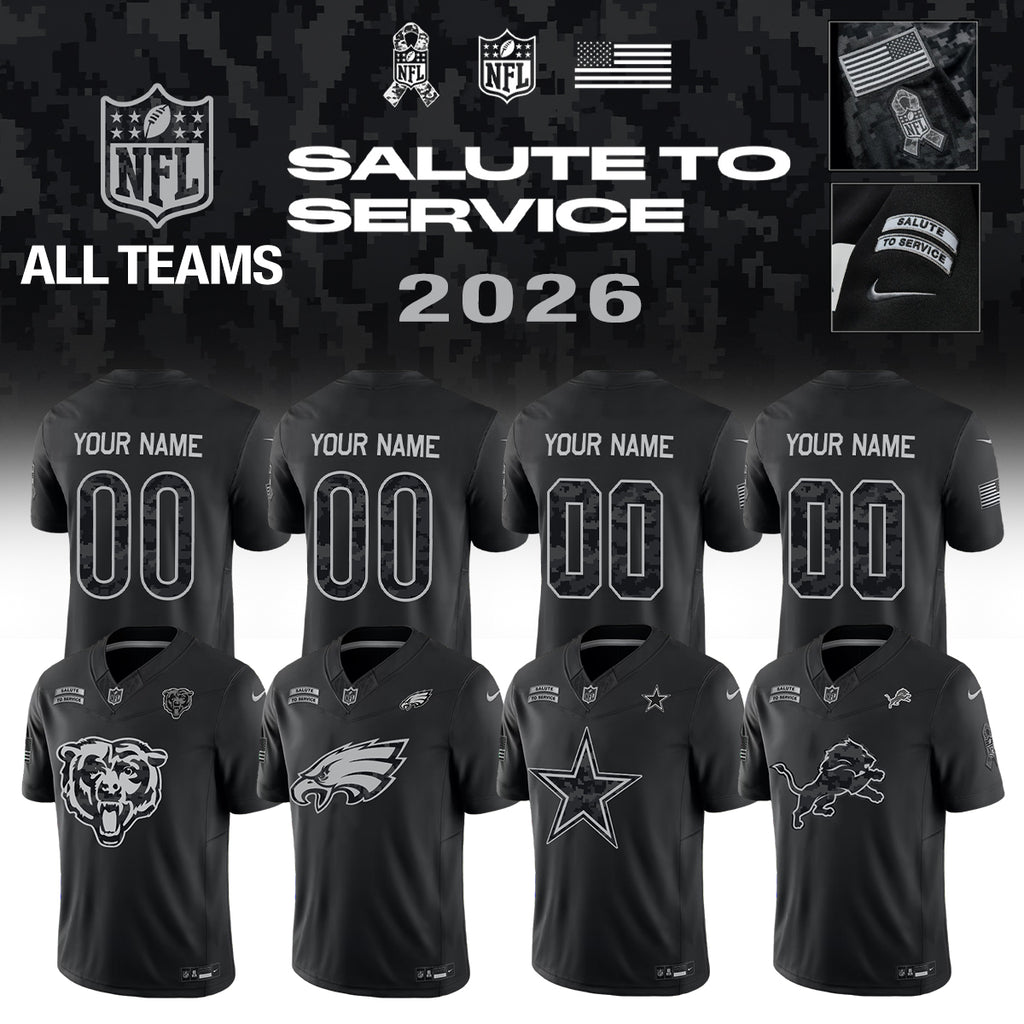 ...All Team NFL Salute To Service 2026 - Jersey (Custom Name &amp; Number)