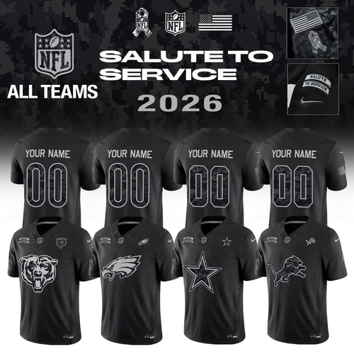 ...All Team NFL Salute To Service 2026 - Jersey (Custom Name &amp; Number)