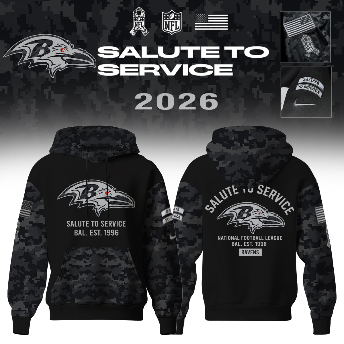 ...All Team NFL Salute To Service 2026 – Hoodie