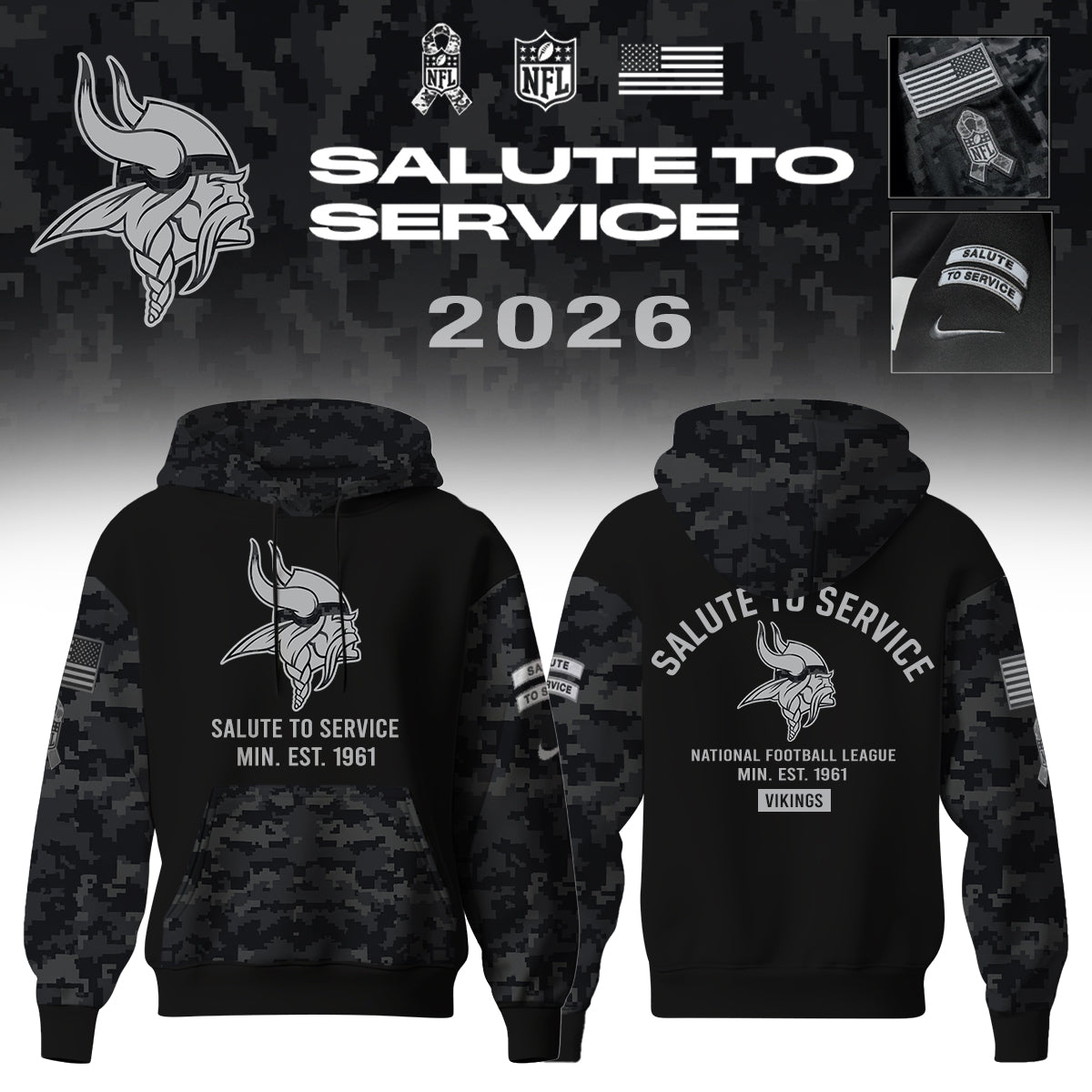 NFL x Salute to Service Hoodie – All Teams Edition