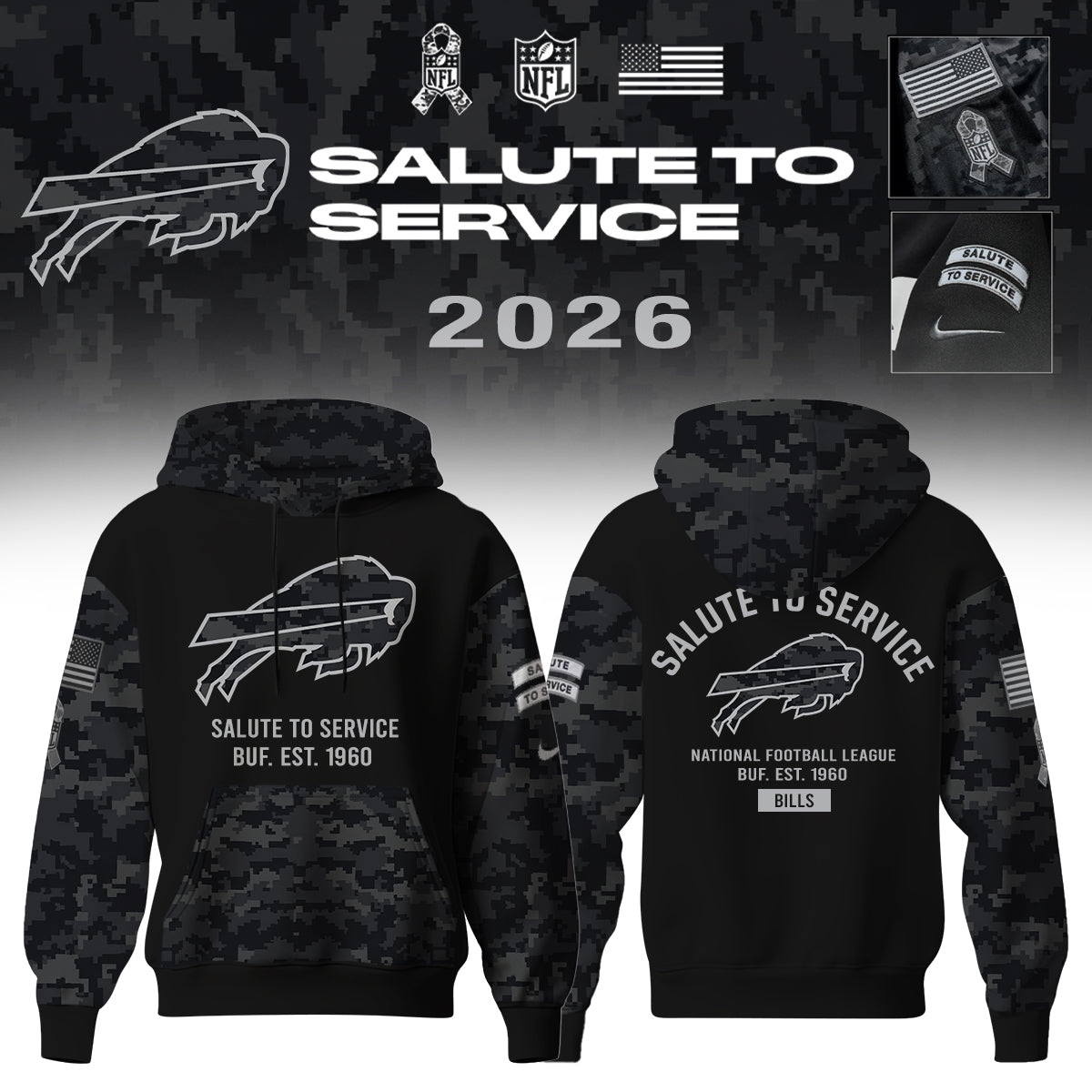 NFL x Salute to Service Hoodie – All Teams Edition