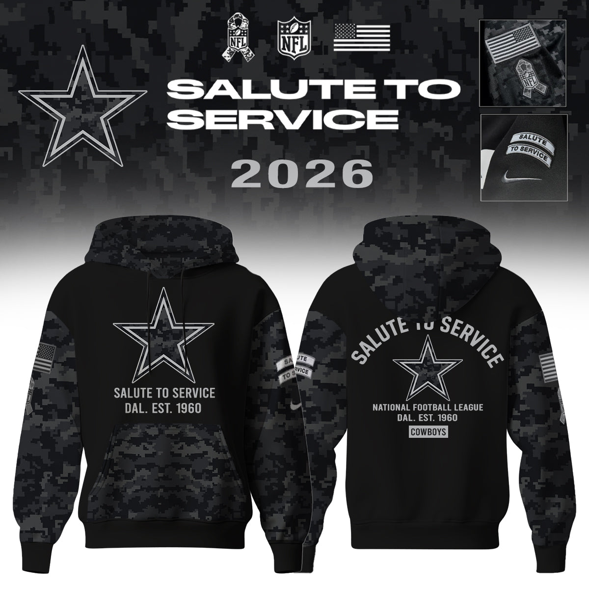 NFL x Salute to Service Hoodie – All Teams Edition