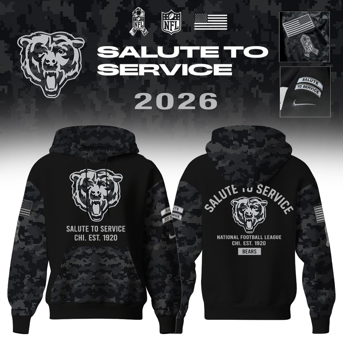 ...All Team NFL Salute To Service 2026 – Hoodie