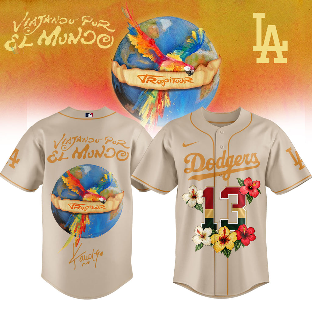__,,Baseball US Full Team x Karol G – Nos Vamos de Tour. Limited Edition Signature Jersey