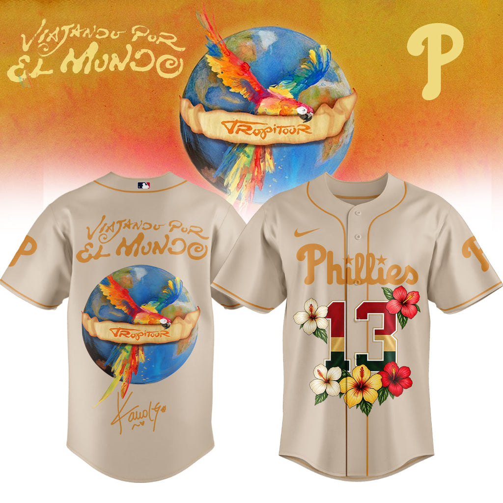 __,,Baseball US Full Team x Karol G – Nos Vamos de Tour. Limited Edition Signature Jersey