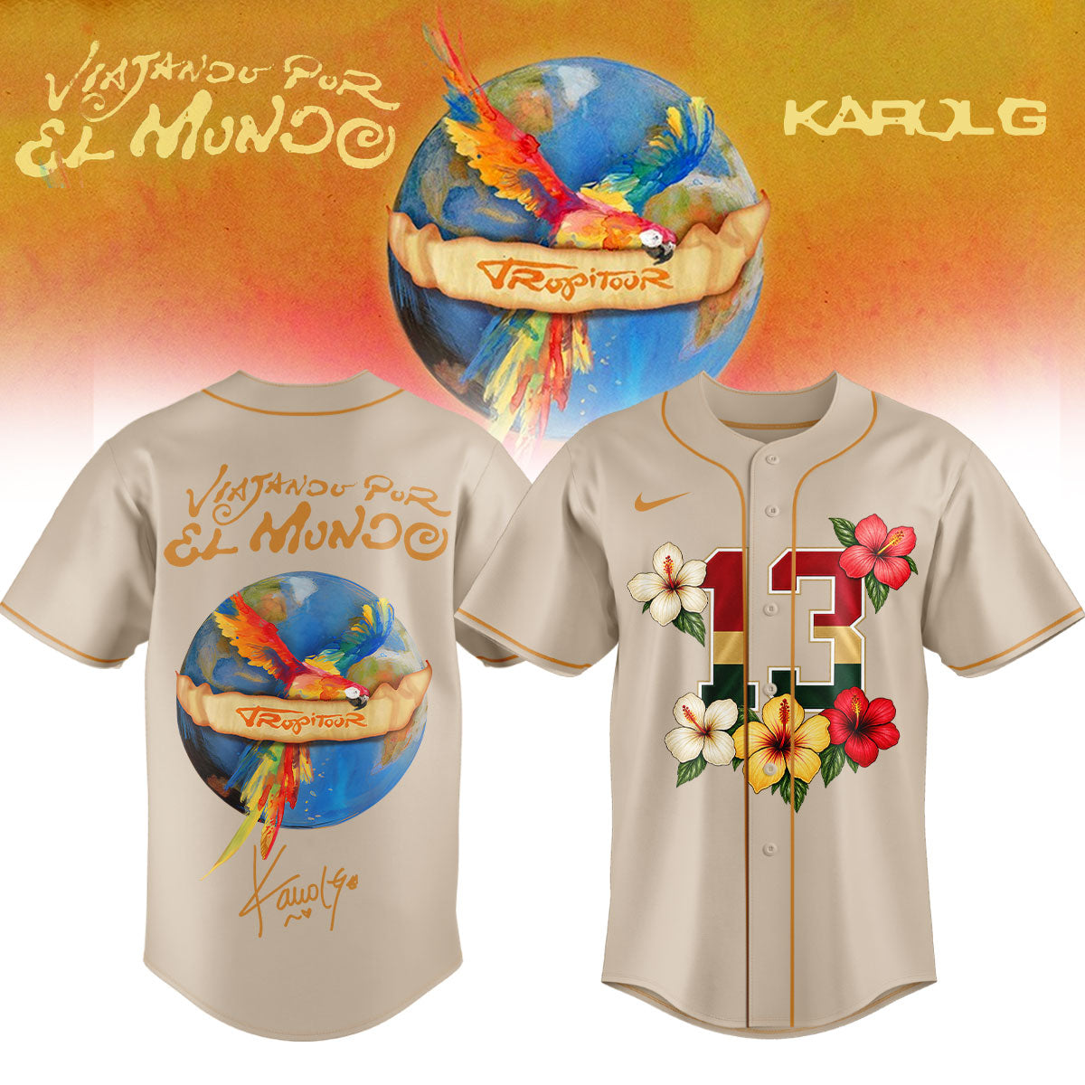 __,.,Karol G – Nos Vamos de Tour. Limited Edition Signature Jersey