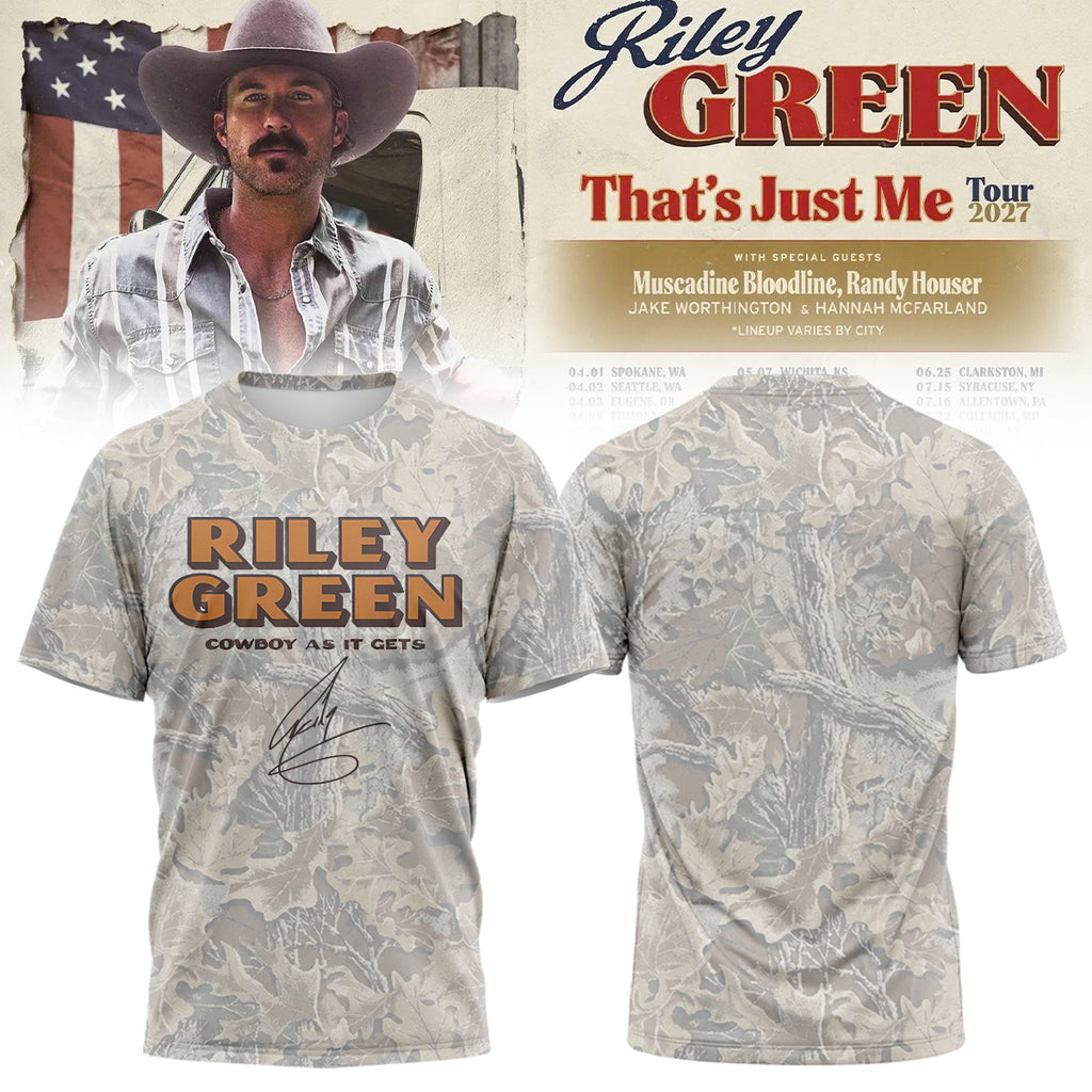 .Riley Green That's Just Me Tour signed TShirt
