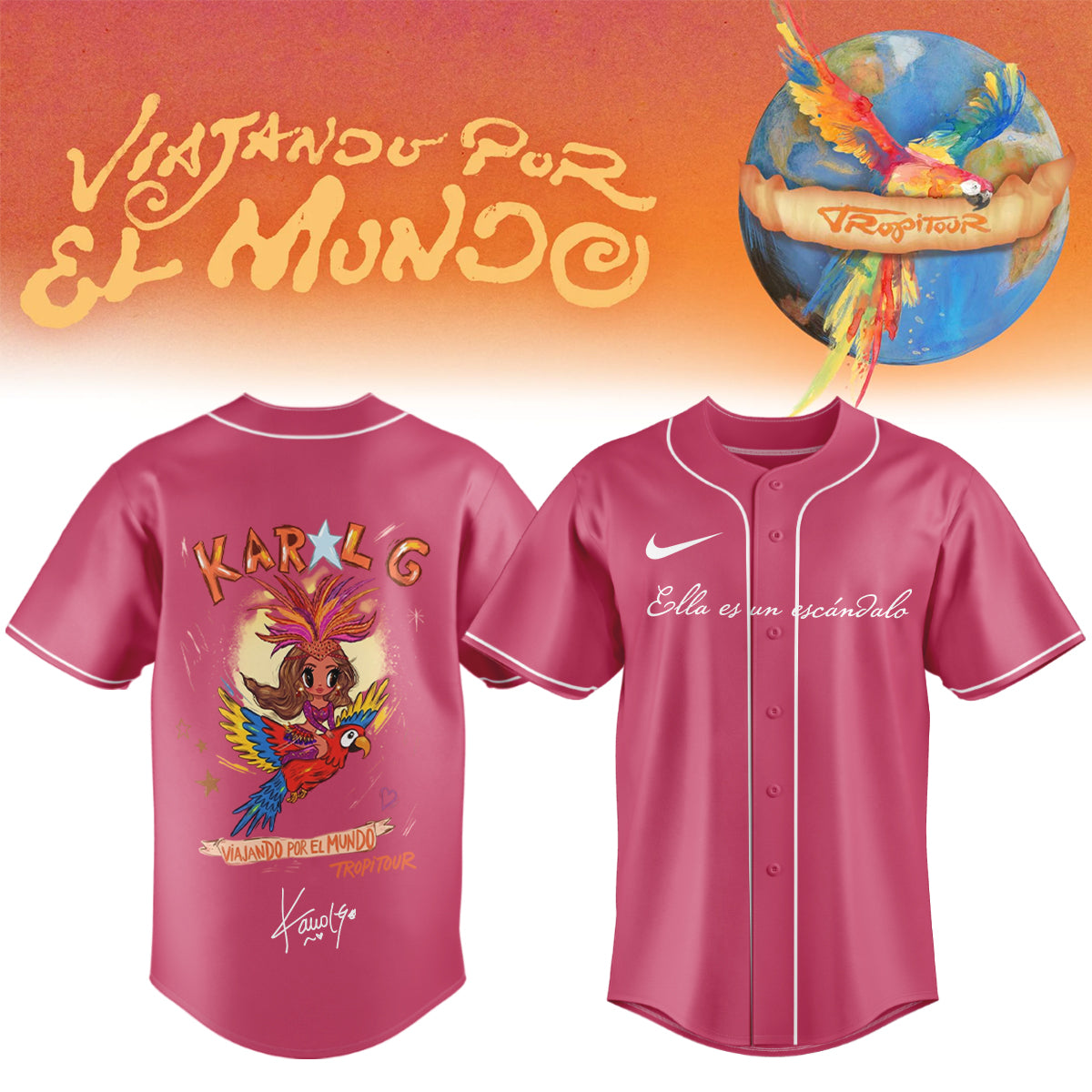 __,,Karol G – “Nos Vamos de Tour”. Limited Edition Signature Jersey
