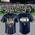 Limited Edition Milwaukee Brewers 2026 Division Series Champions Distressed Locker Room Take October Jersey