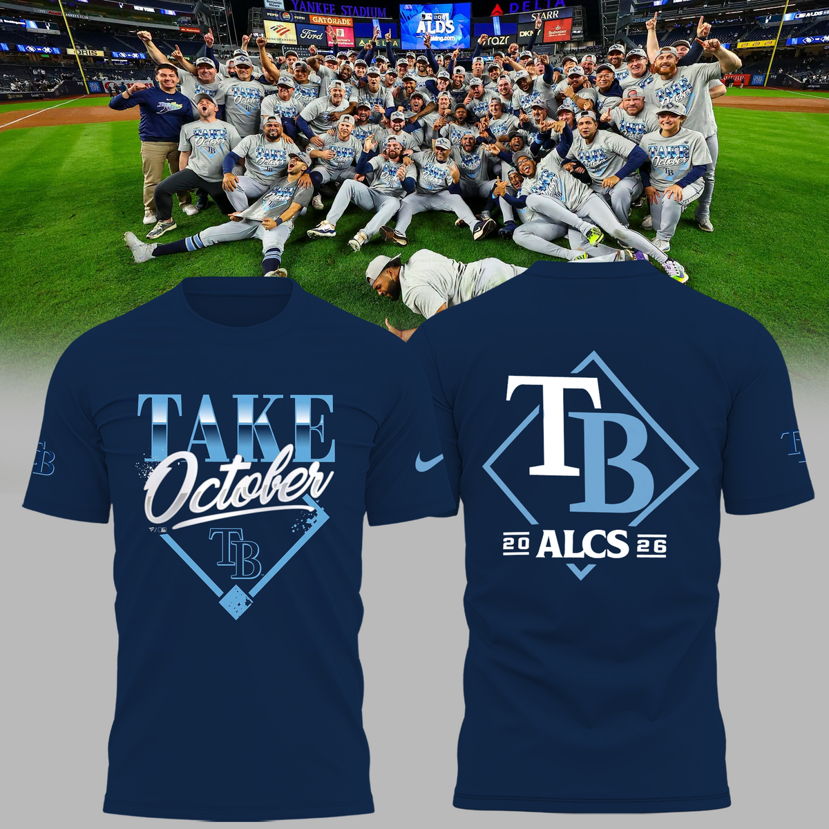 Limited Edition Tampa Bay Rays 2026 MLB Division Series Champions Distressed Locker Room Take October T-shirt