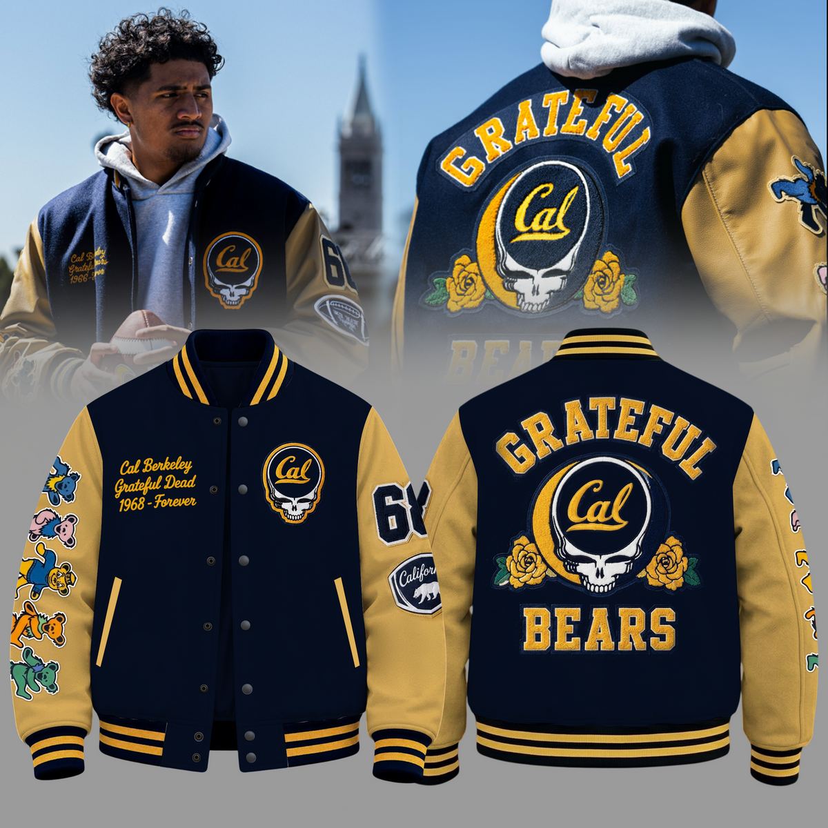 Limited Edition Cal Football x Grateful Dead Jacket