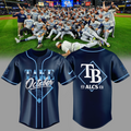 Limited Edition Tampa Bay Rays 2026 MLB Division Series Champions Distressed Locker Room Take October Jersey