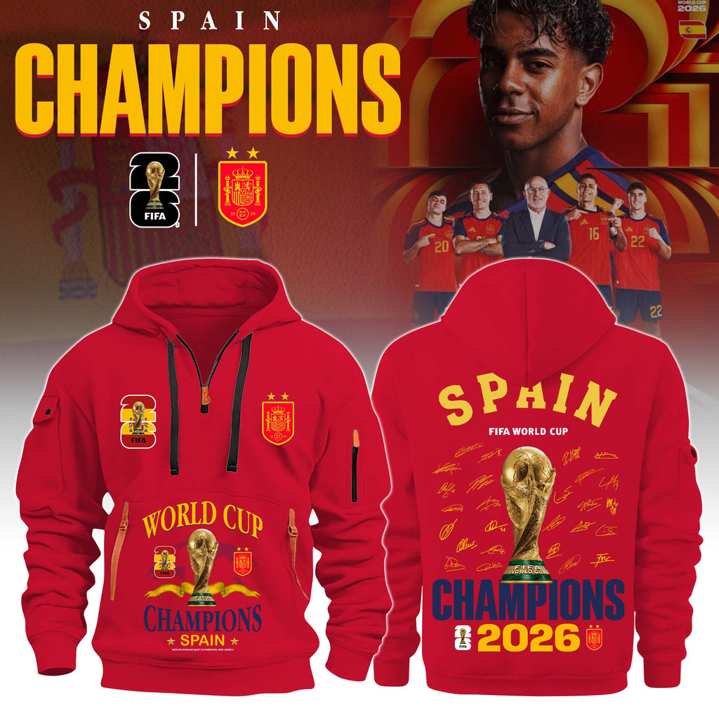 Spain 2026 World Champions Pockets Hoodie
