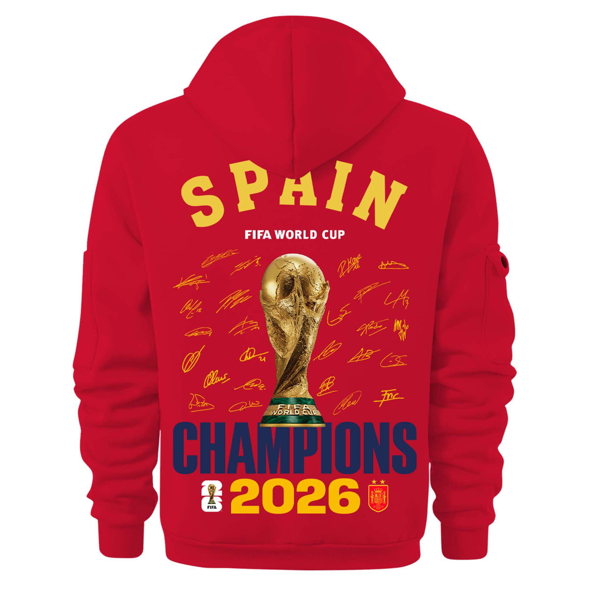 Spain 2026 World Champions Pockets Hoodie