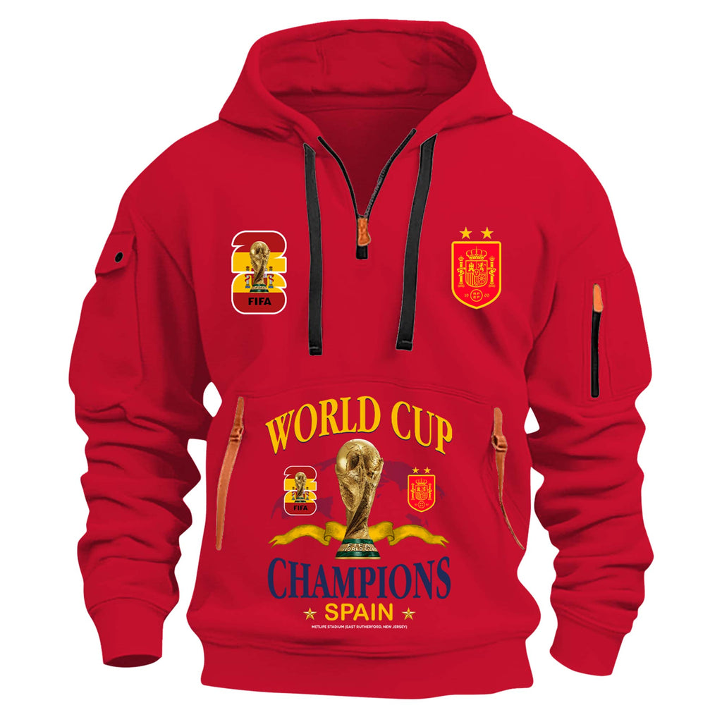 Spain 2026 World Champions Pockets Hoodie