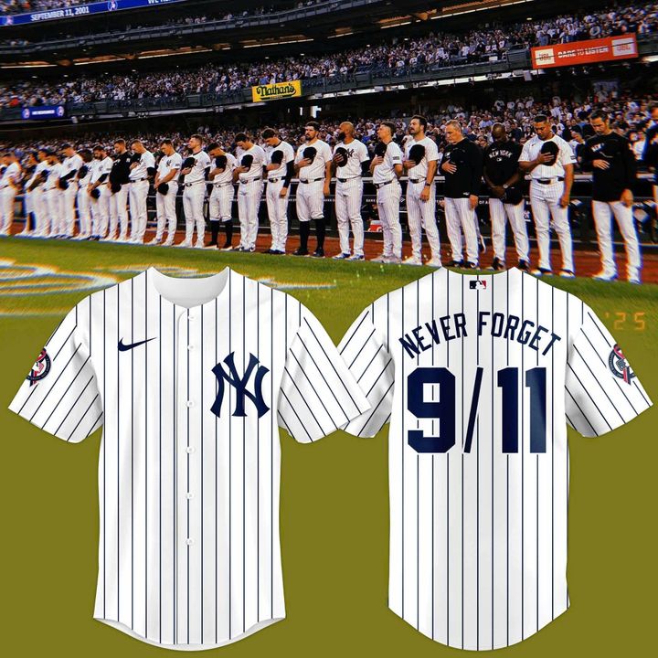 Yankees Never Forget 9/11 Jersey - White