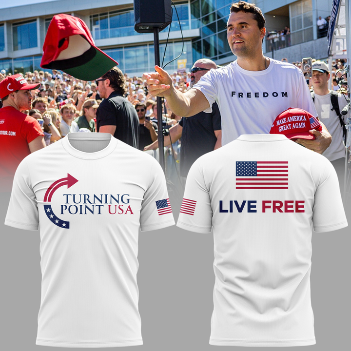 01.Charlie kirk - Turning Point Tshirt