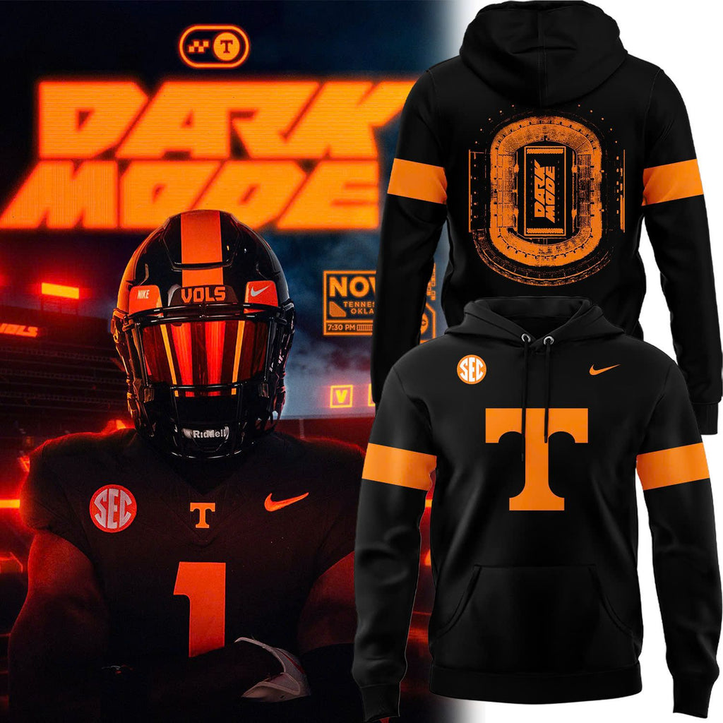 Special Edition Tennessee Football Wordmark Uniform BLack Hoodie V2.