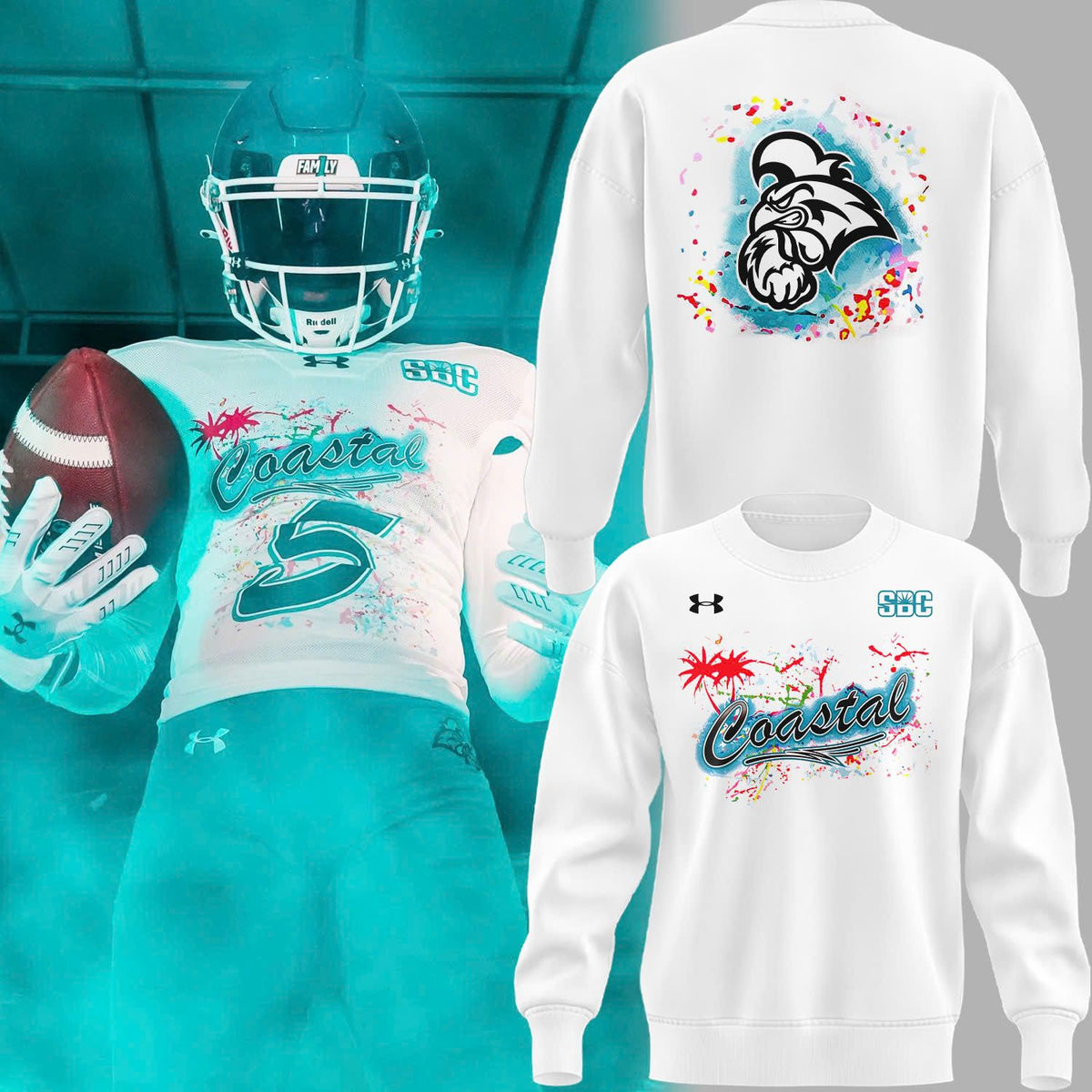Special New Coastal Football Uniform Sweat