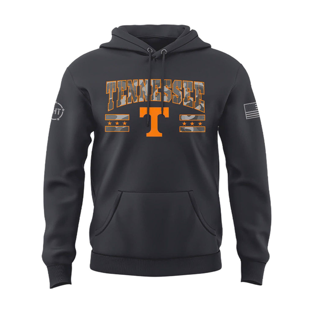 2025 Tennessee Volunteers Salute to Service Camo Hoodie.
