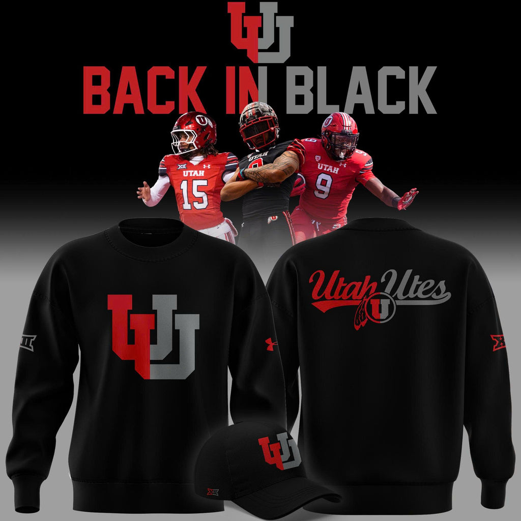 Limited edition Sweatshirt "Back In Black" Utah Utes football