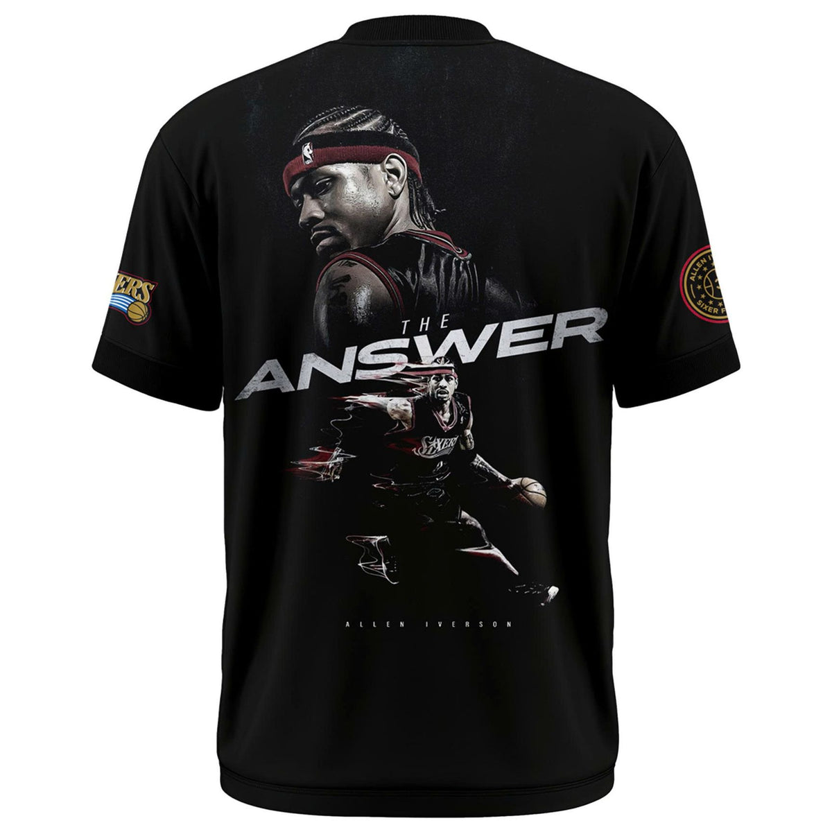 Allen Iverson Philadelphia 76ers T-Shirt - Black