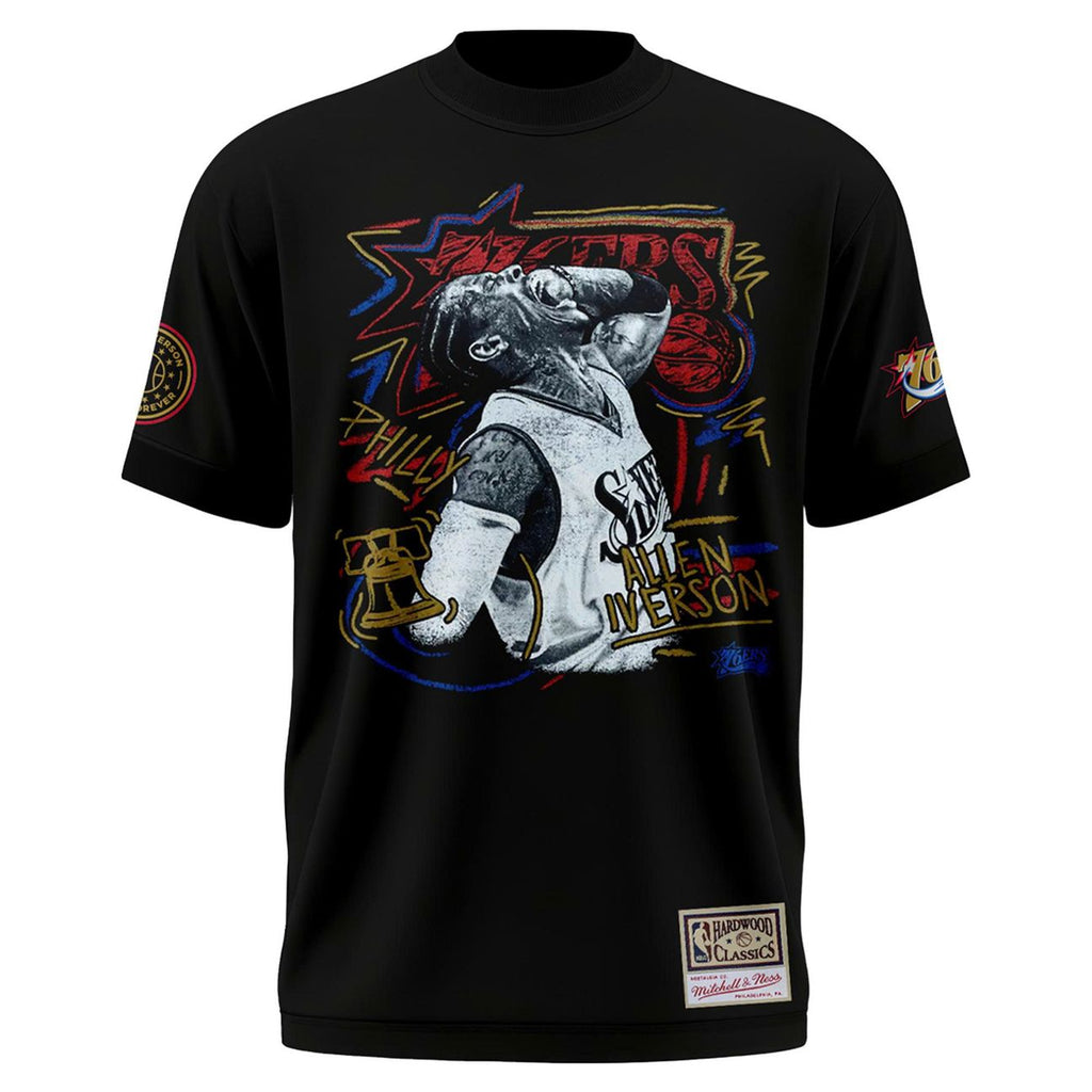 Allen Iverson Legend Philadelphia 76ers T-Shirt - Black