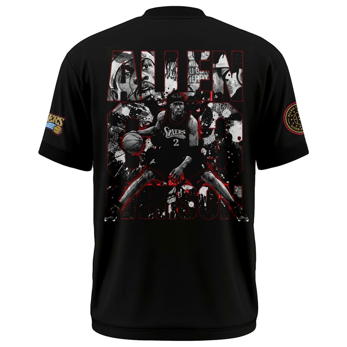 Allen Iverson Legend Philadelphia 76ers T-Shirt - Black