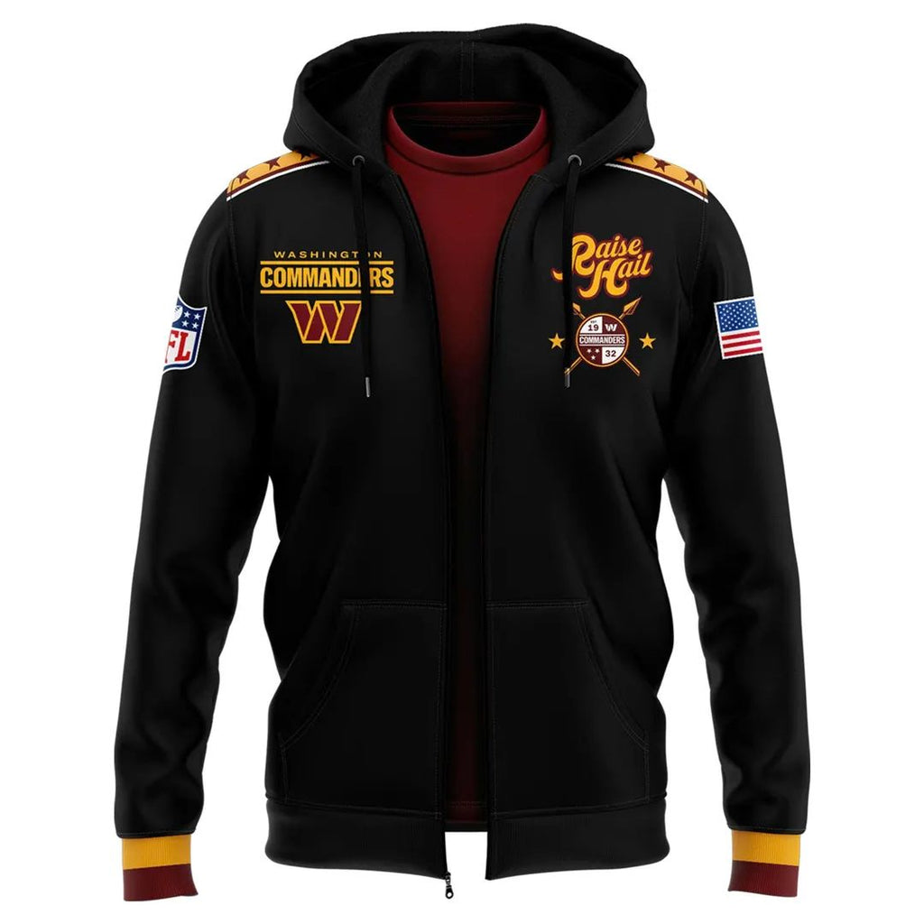 Limited edition Washington Commanders 2026 zip hoodie