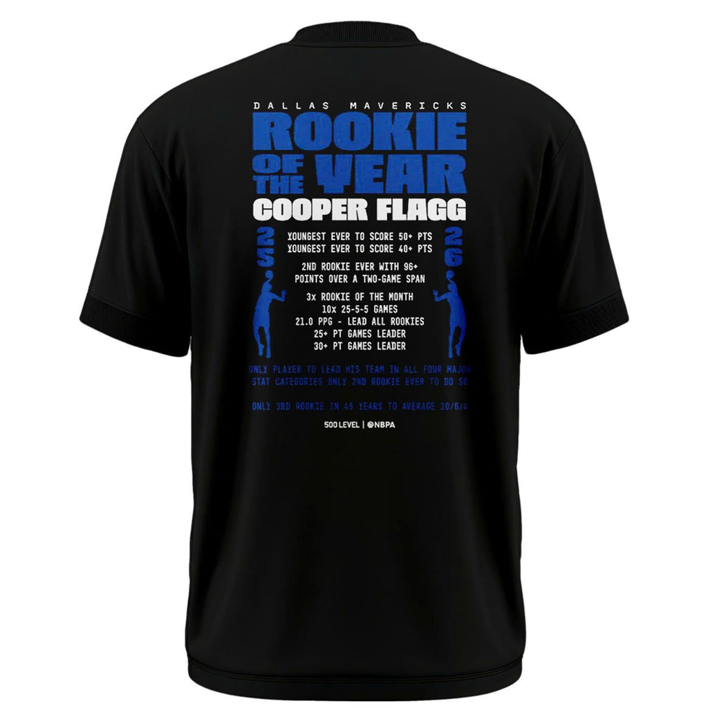 COOPER FLAGG 2025-26 ROOKIE OF THE YEAR T-SHIRT V2