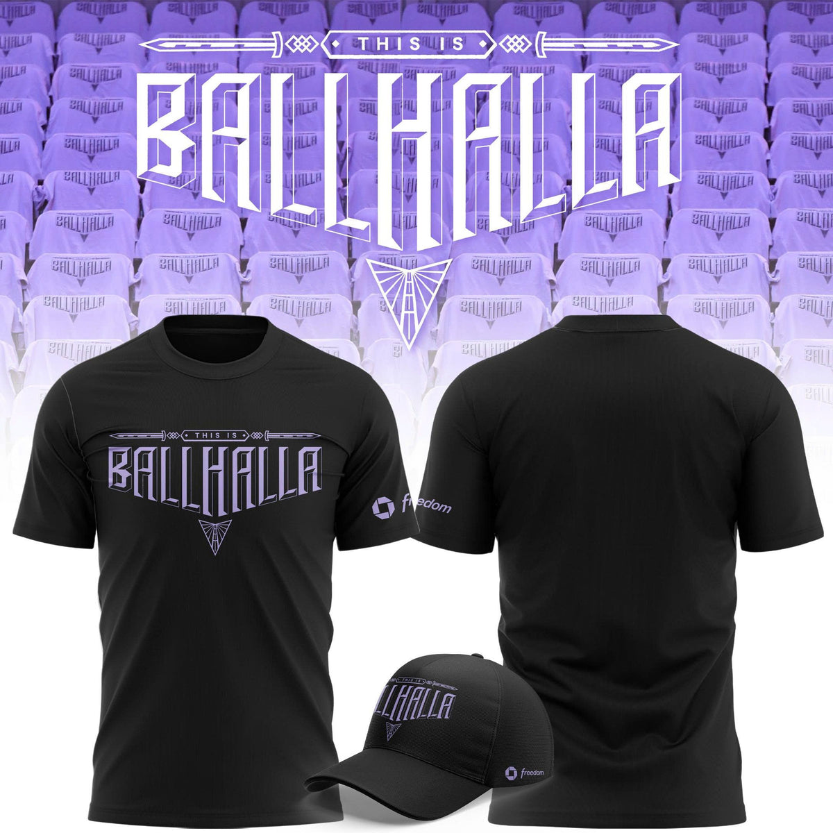 Golden State Valkyries "This is Ballhalla" Tee - Black